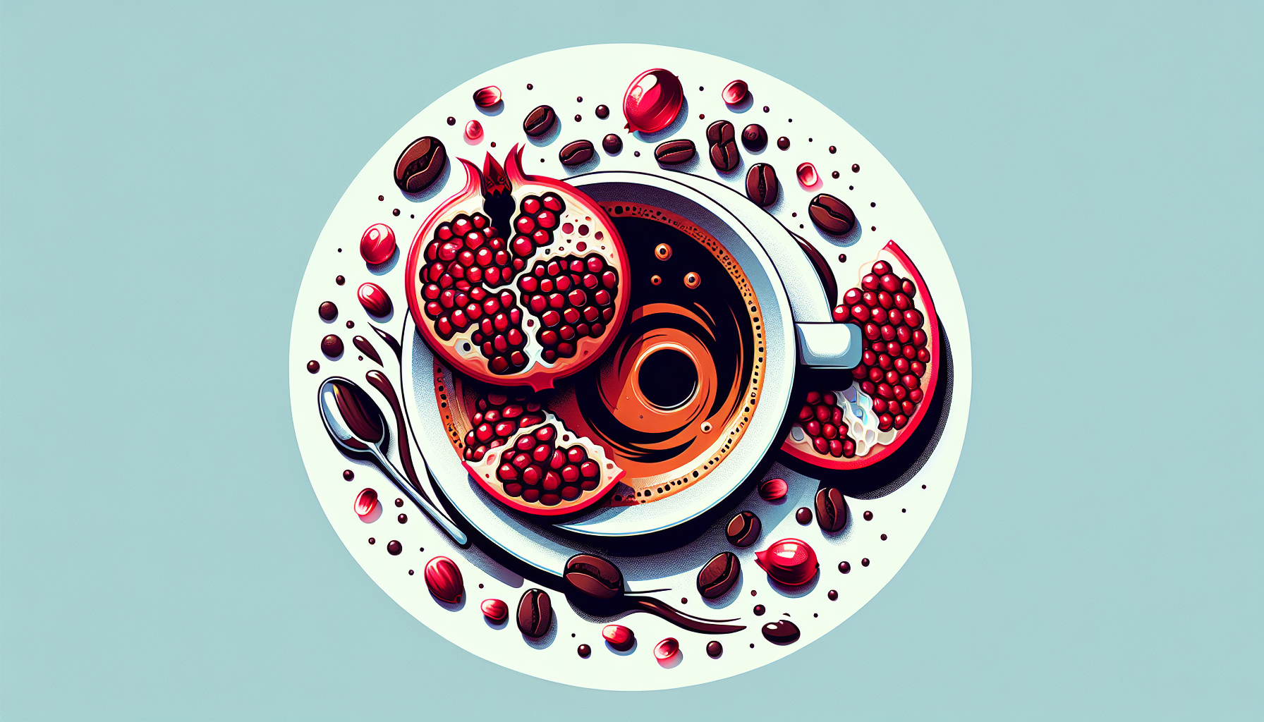 انار در فال قهوه