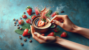توت فرنگی در فال قهوه