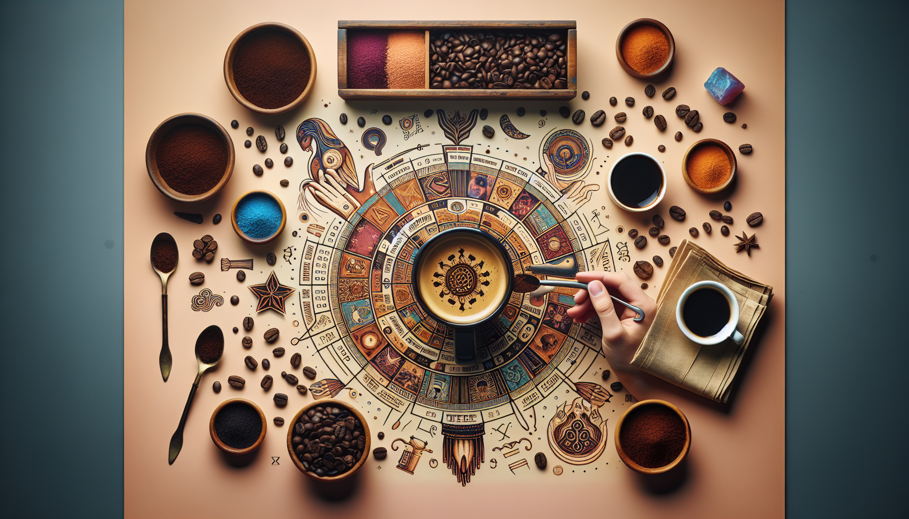 قو در فال قهوه