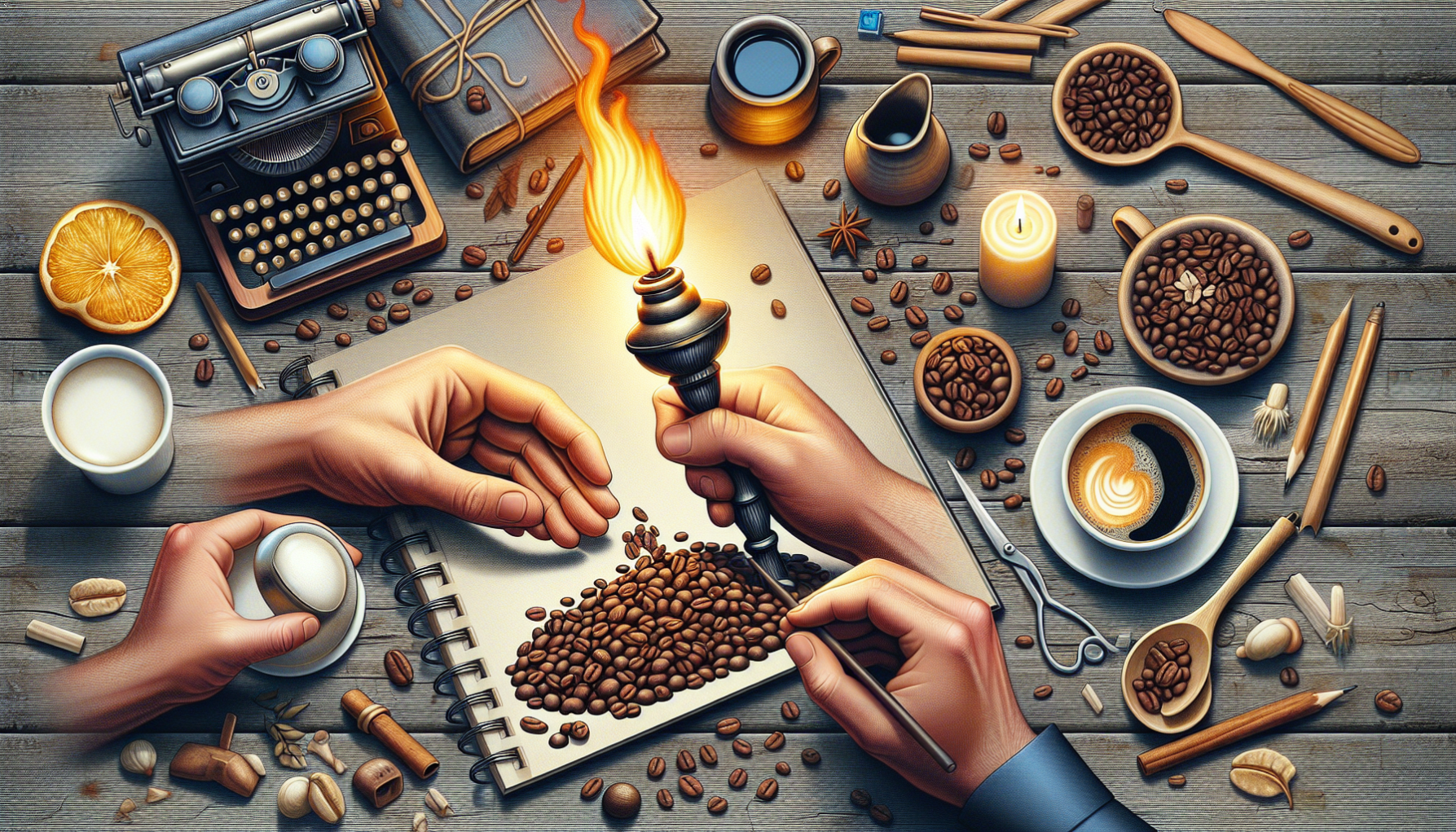 مشعل در فال قهوه