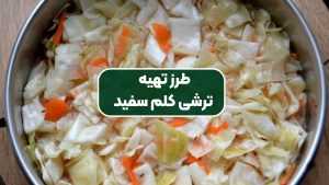 طرز تهیه ترشی کلم سفید