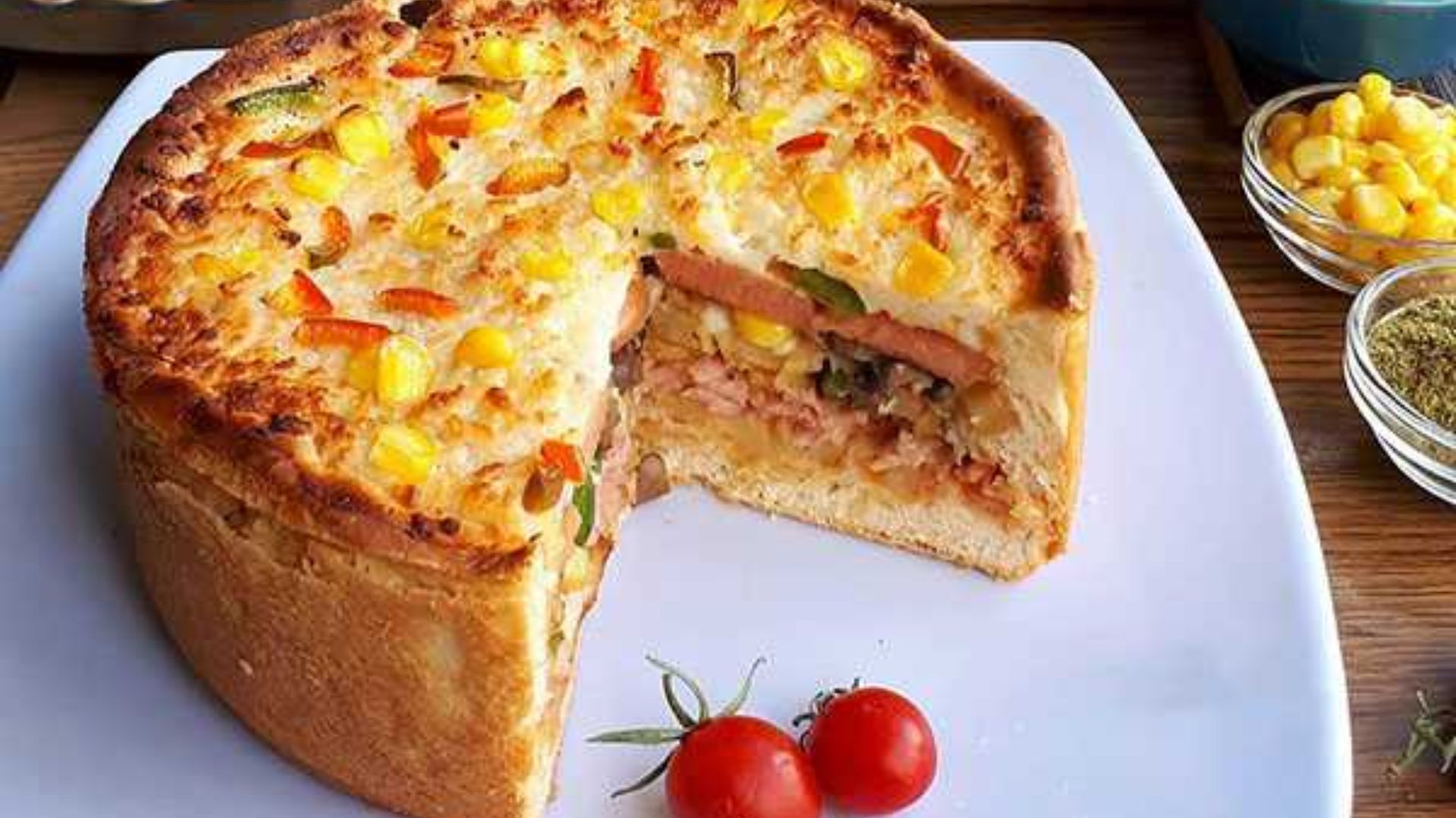 طرز تهیه کیک پیتزا