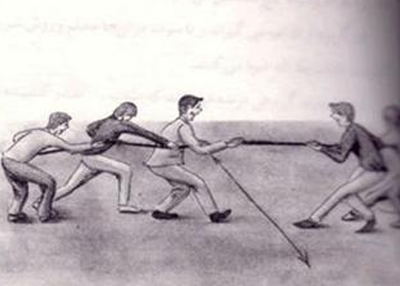 بازی محلی طناب بازی