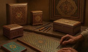 آموزش خاتم کاری و ایجاد درآمد از آن