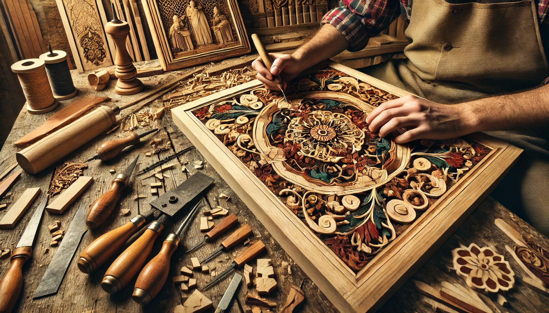 آموزش معرق کاری چوب و کسب درآمد از آن