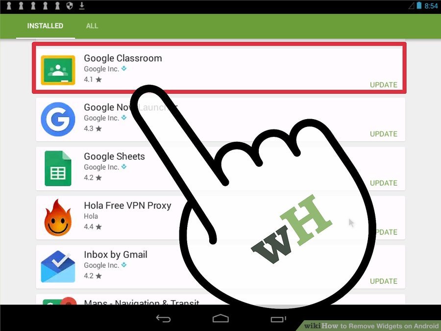 انتخاب ویجت