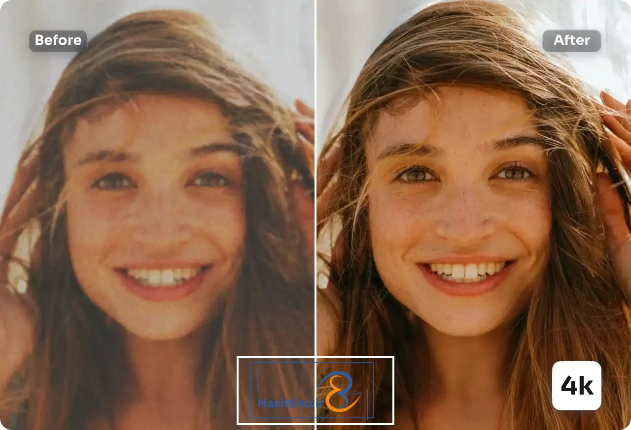 هوش مصنوعی افزایش کیفیت عکس