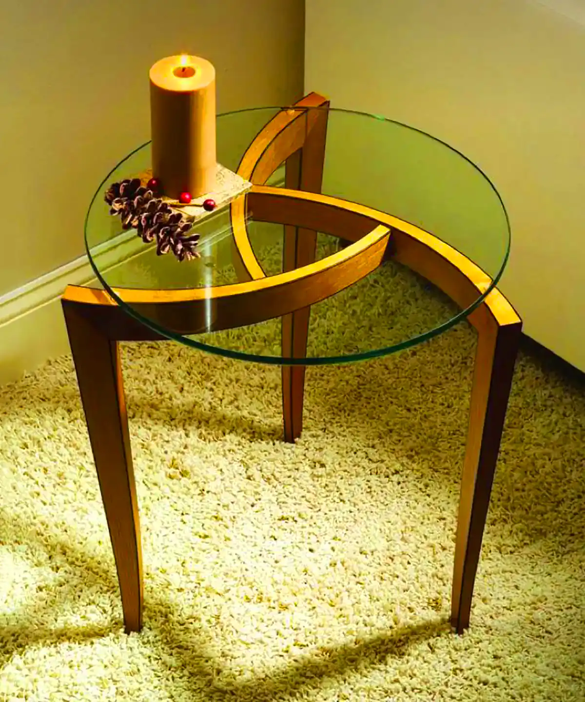 عسلی ترند پایه طلایی