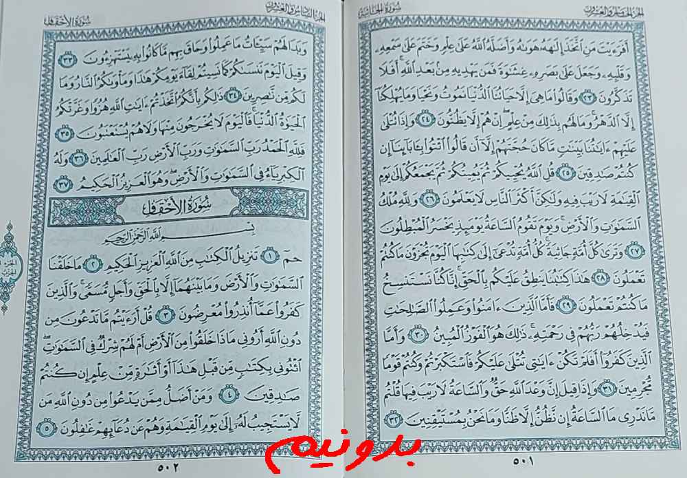 جواب دقیق استخاره با قرآن مجید صفحه 501