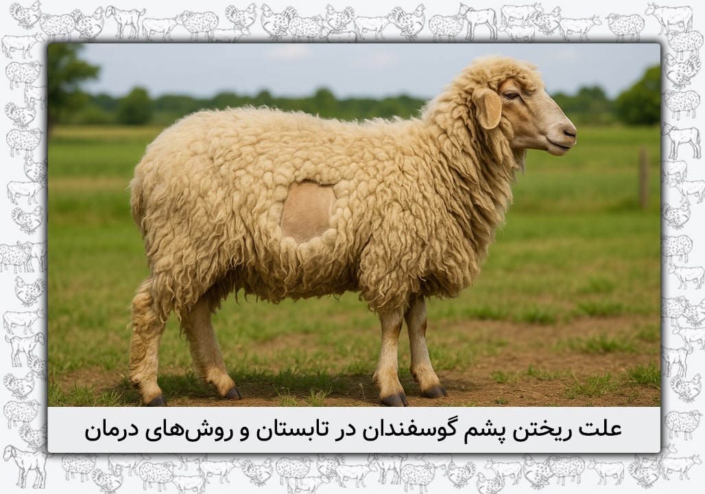 علت ریختن پشم گوسفندان