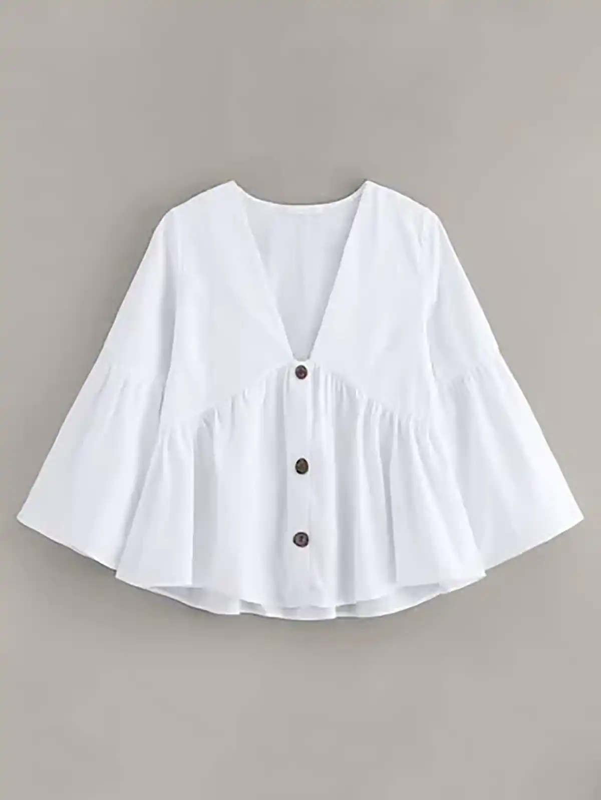 شومیز سفید ساده و شیک