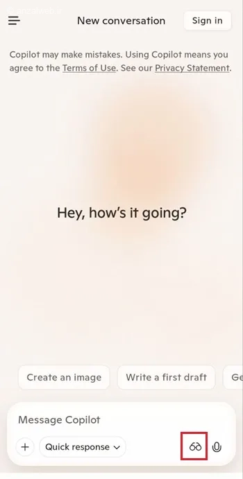 ابزار Copilot vision