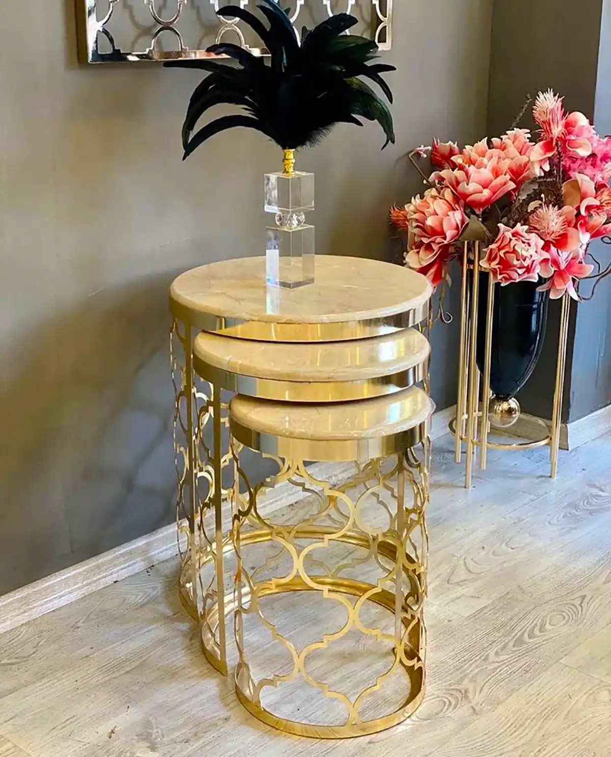 عسلی کنار مبلی فانتزی شیک