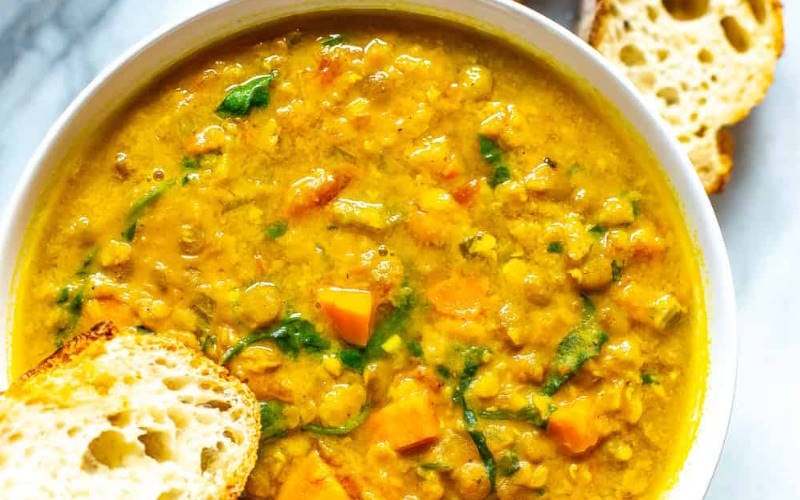 سوپ عدس فوری با هویج و زیره