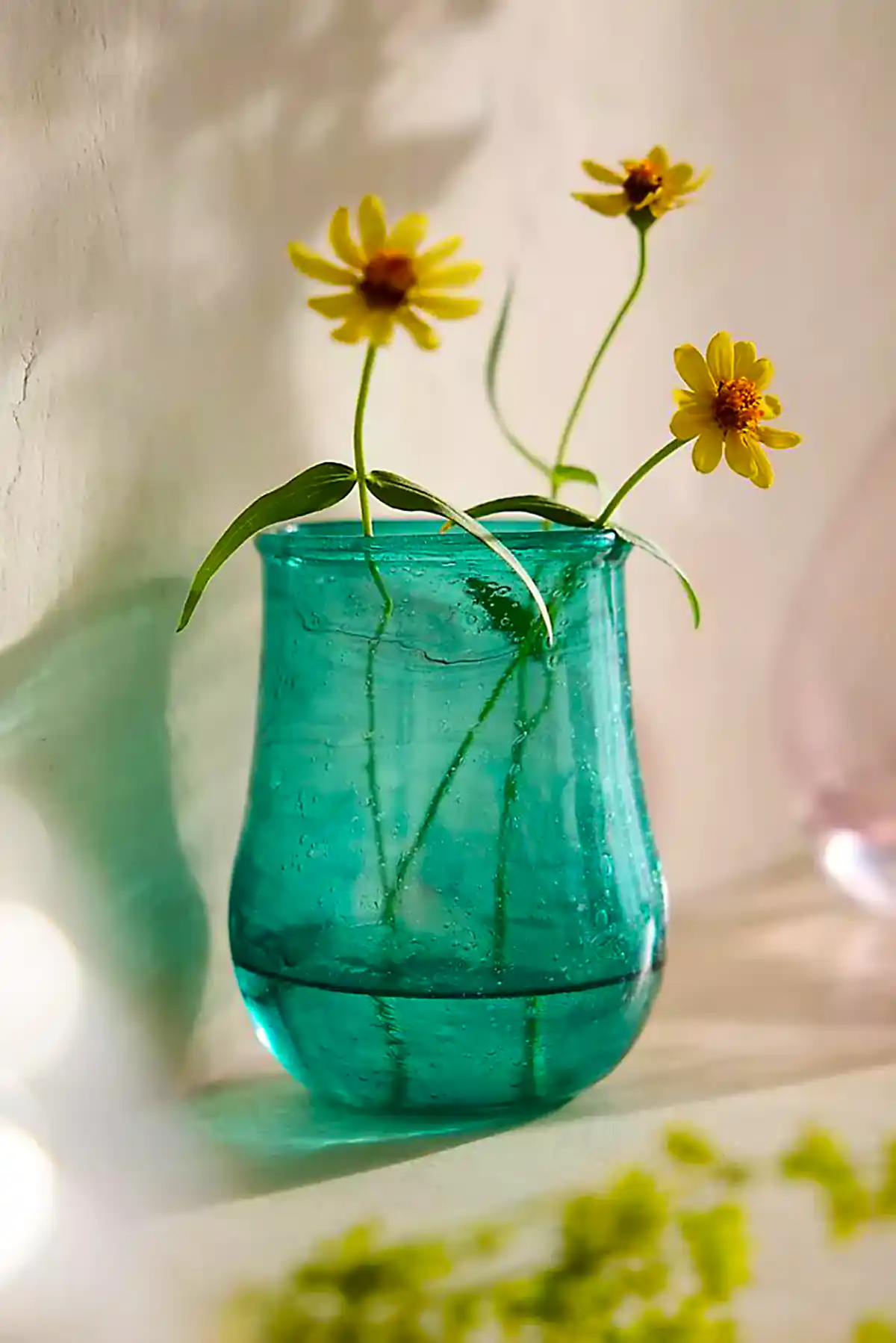 گلدان شیشه ای فانتزی