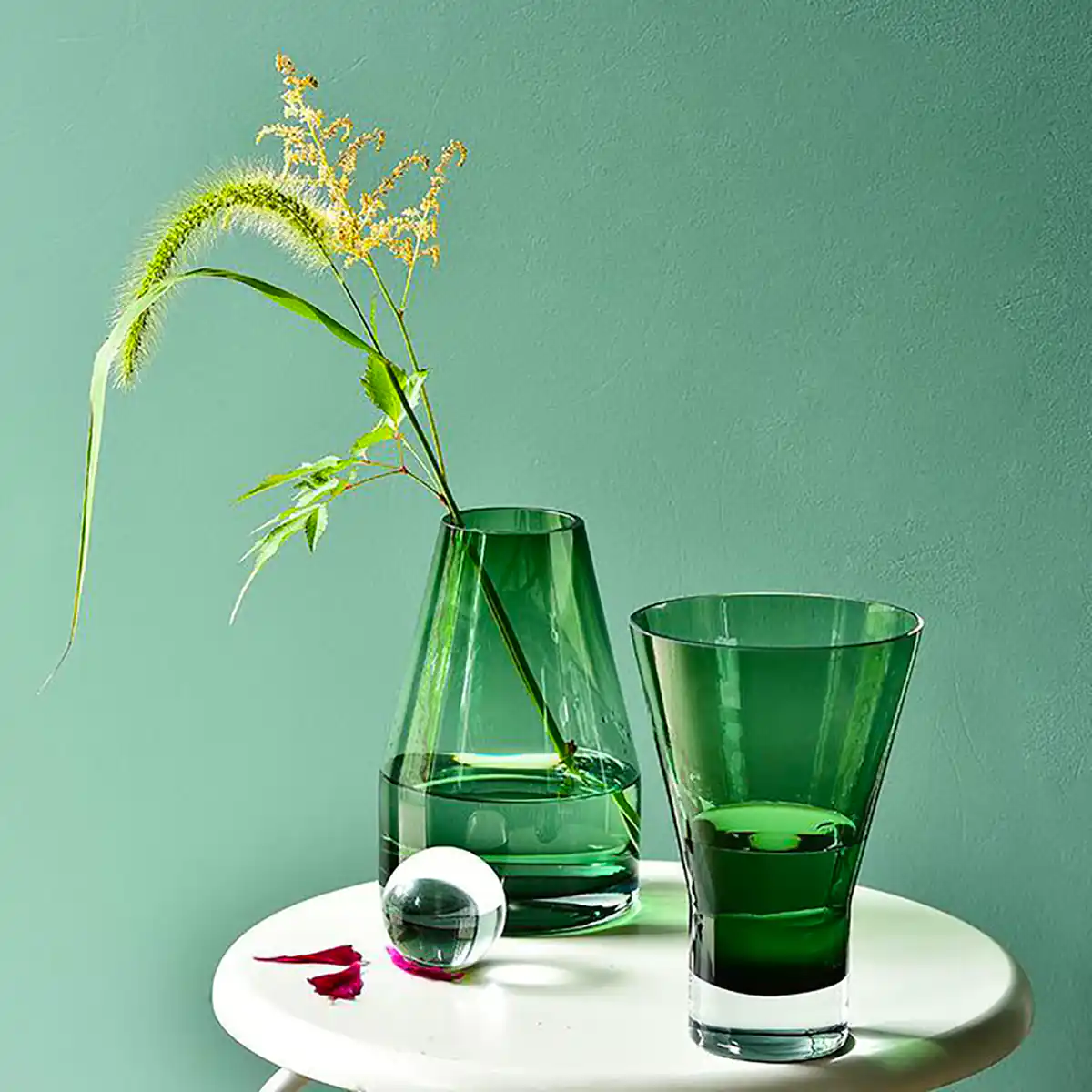 گلدان شیشه ای فانتزی