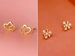 گوشواره ریز طلا زیبا
