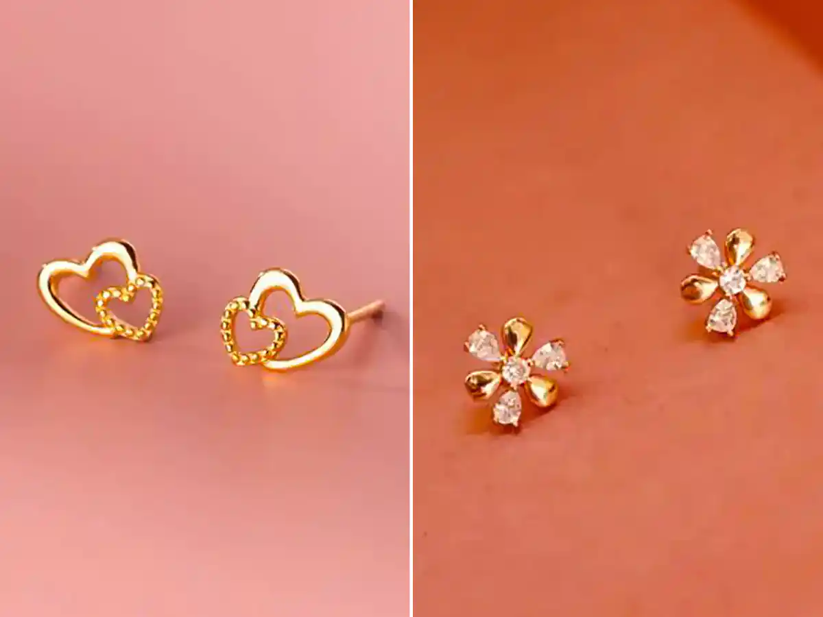 گوشواره ریز طلا زیبا