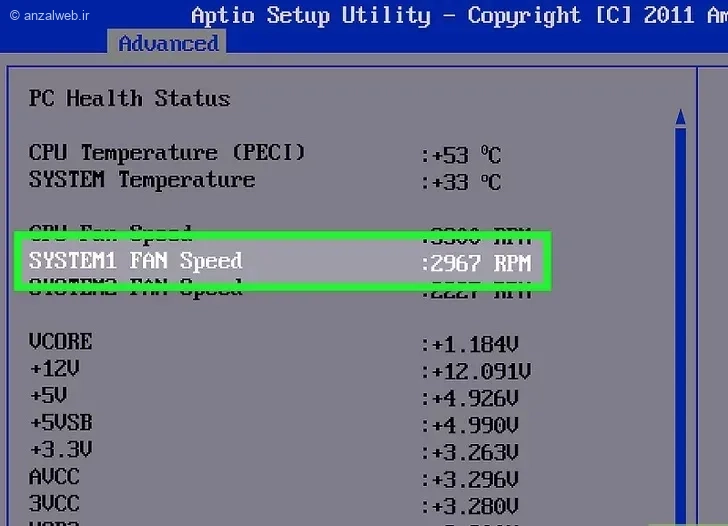 کنترل سرعت فن کامپیوتر ایسوس