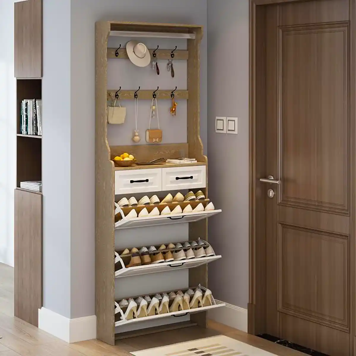 جا کفشی طبقه ای شیک و مدرن