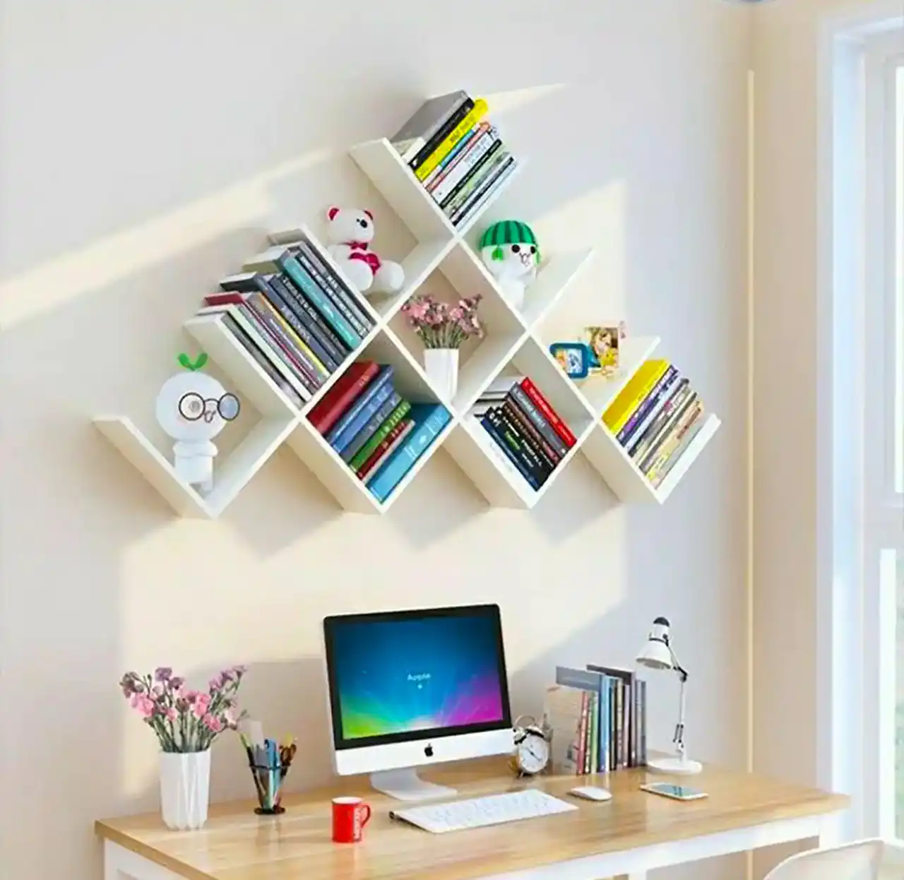 مدل کتابخانه دیواری شیک + زیباترین مدل های کتابخانه دیواری بسیار لاکچری