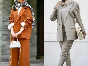 کت شلوار ساده و ترند زنانه