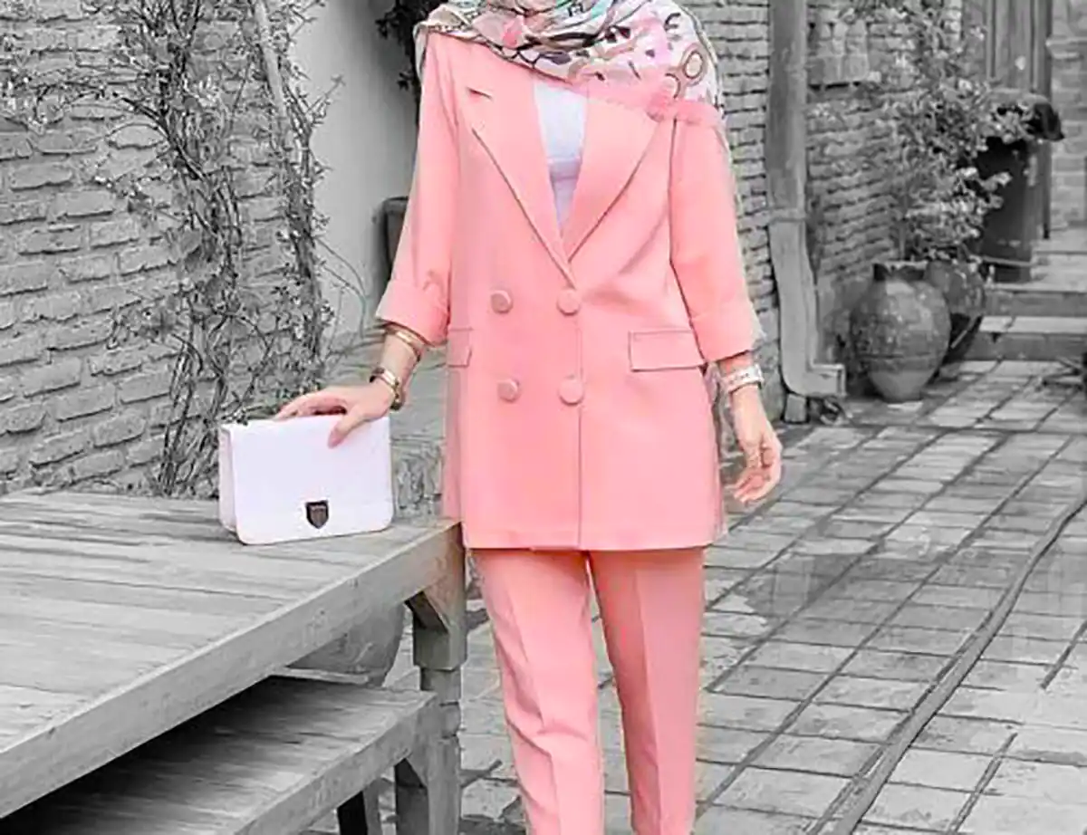 کت شلوار ساده و ترند زنانه