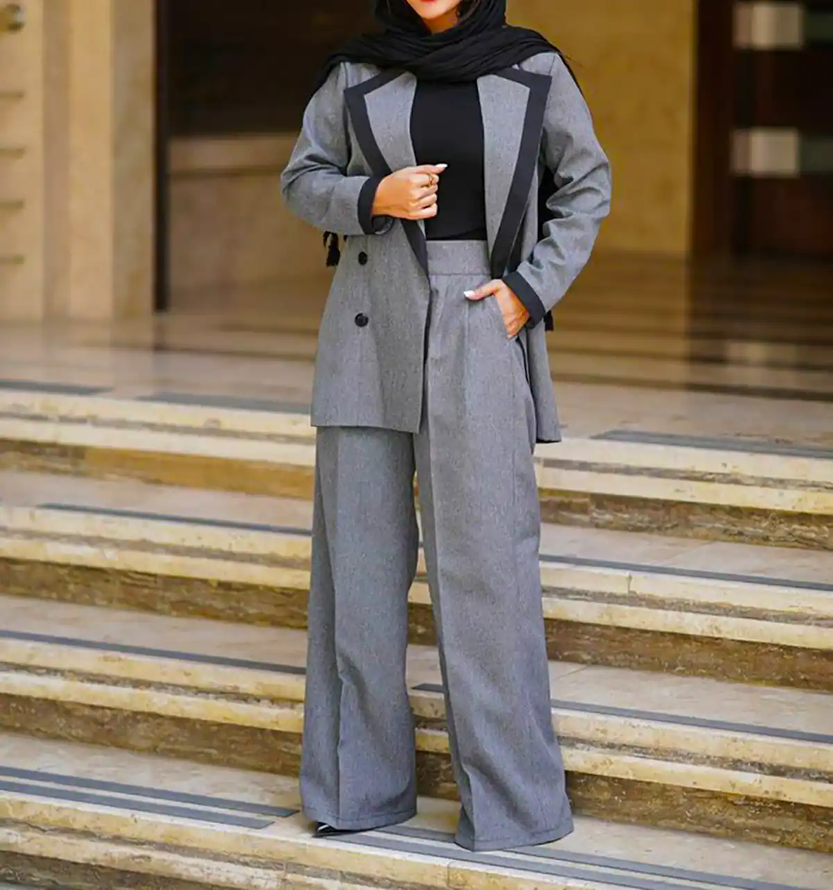 کت شلوار ساده و ترند زنانه