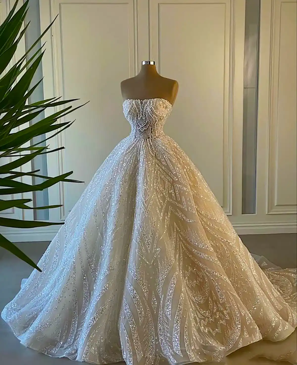 لباس عروس پرنسسی شیک