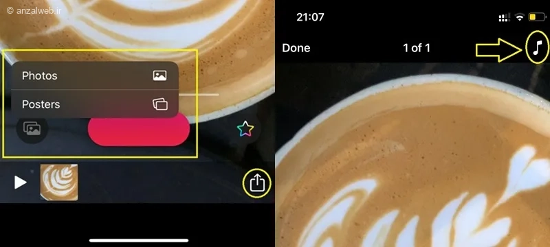 اضافه کردن آهنگ به ویدیو آیفون با اپ