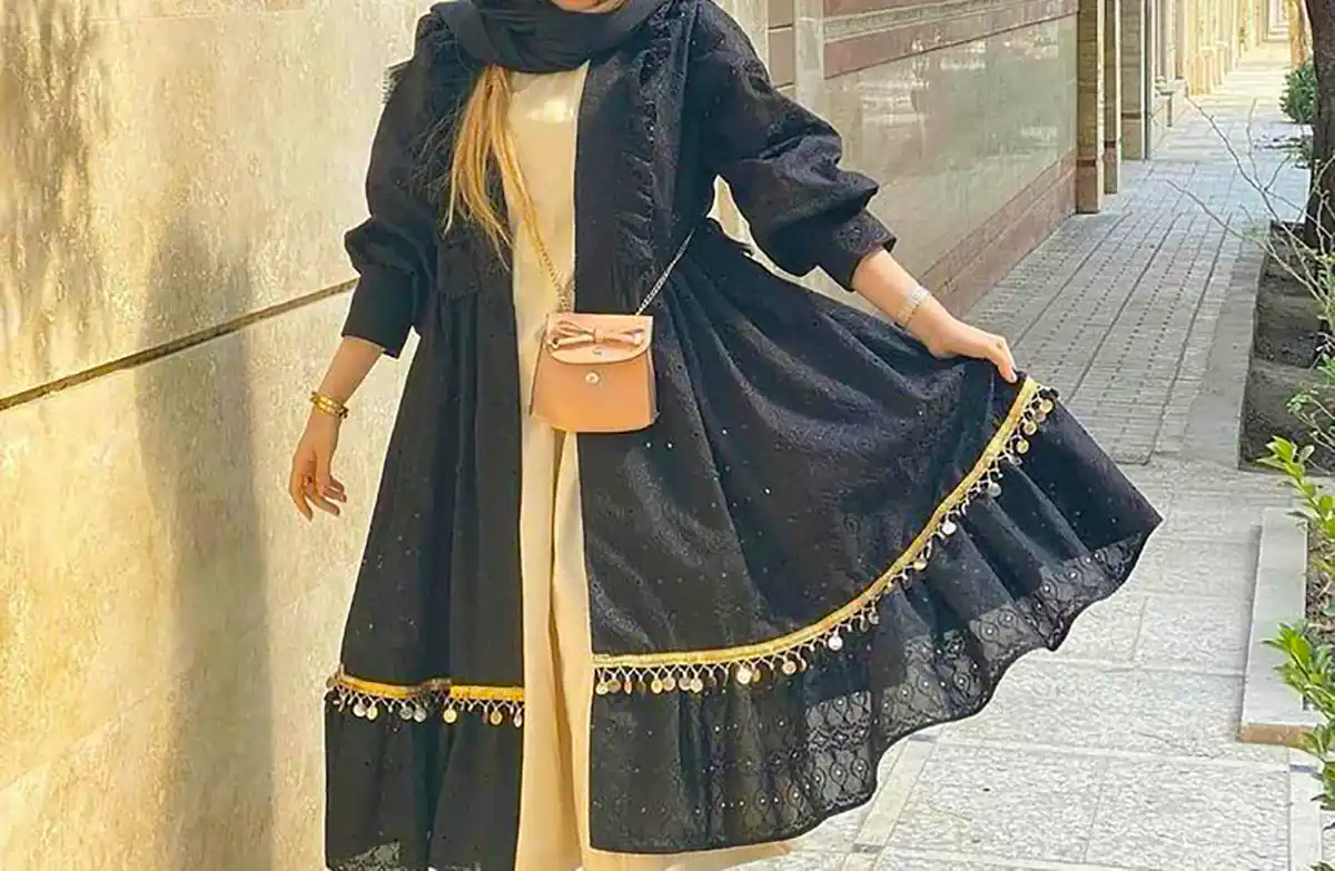 مانتو بلند چین دار شیک