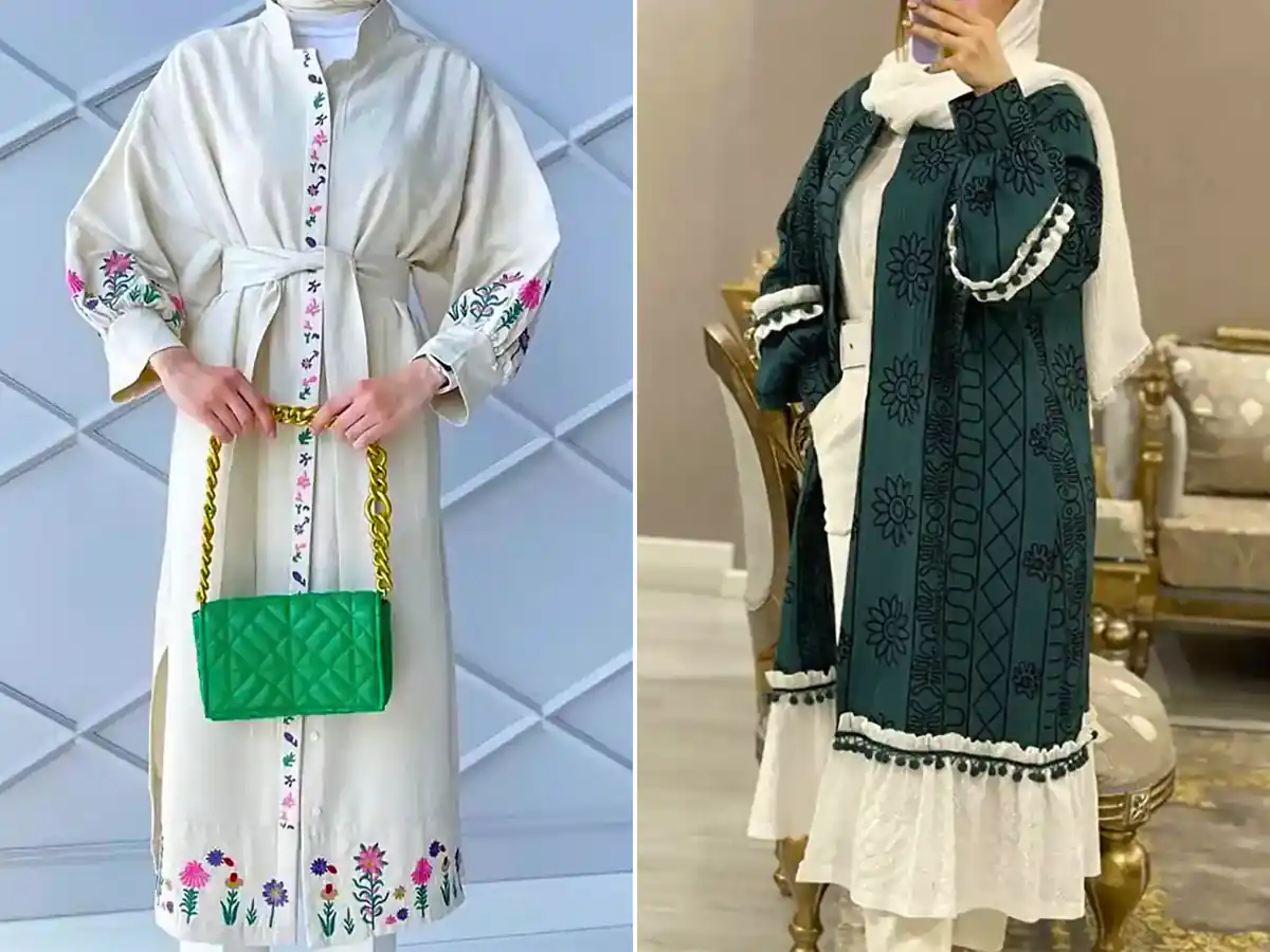 مانتو بلند زیبا و ساده