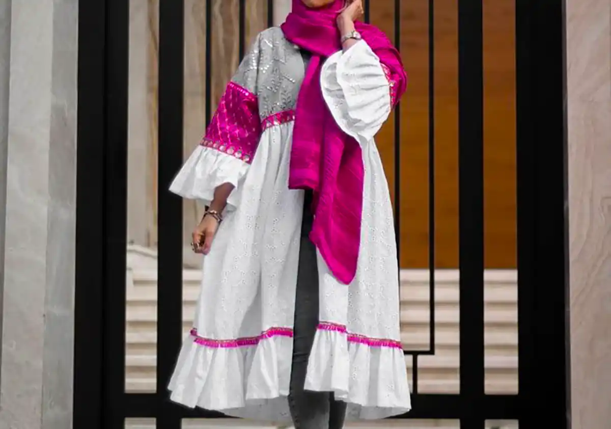 مانتو فری سایز زنانه جذاب