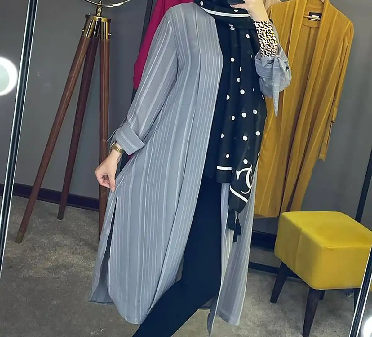 مانتو راه راه شیک و باکلاس