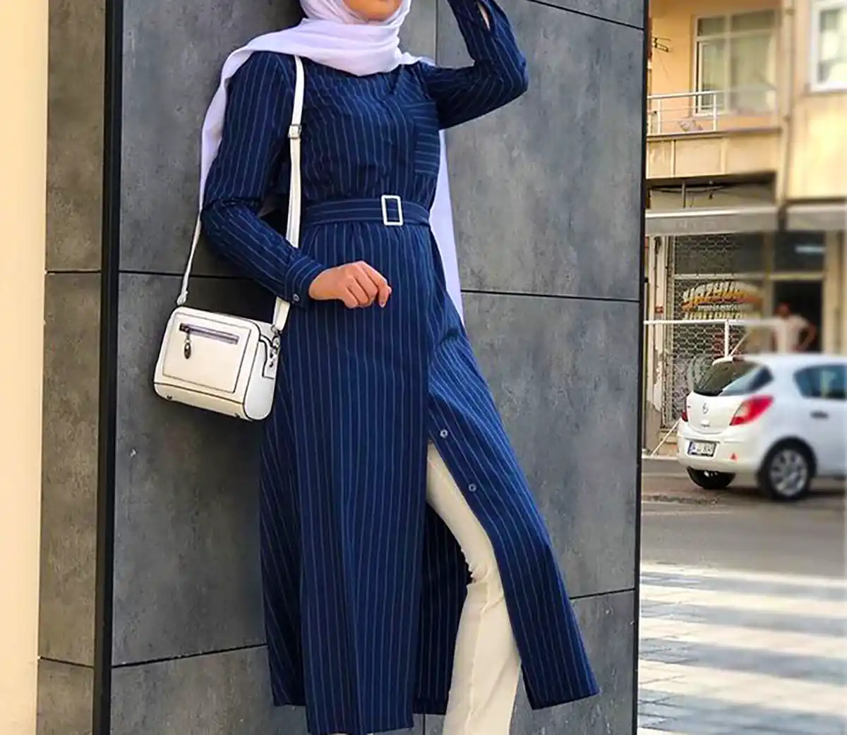 مانتو راه راه شیک و باکلاس