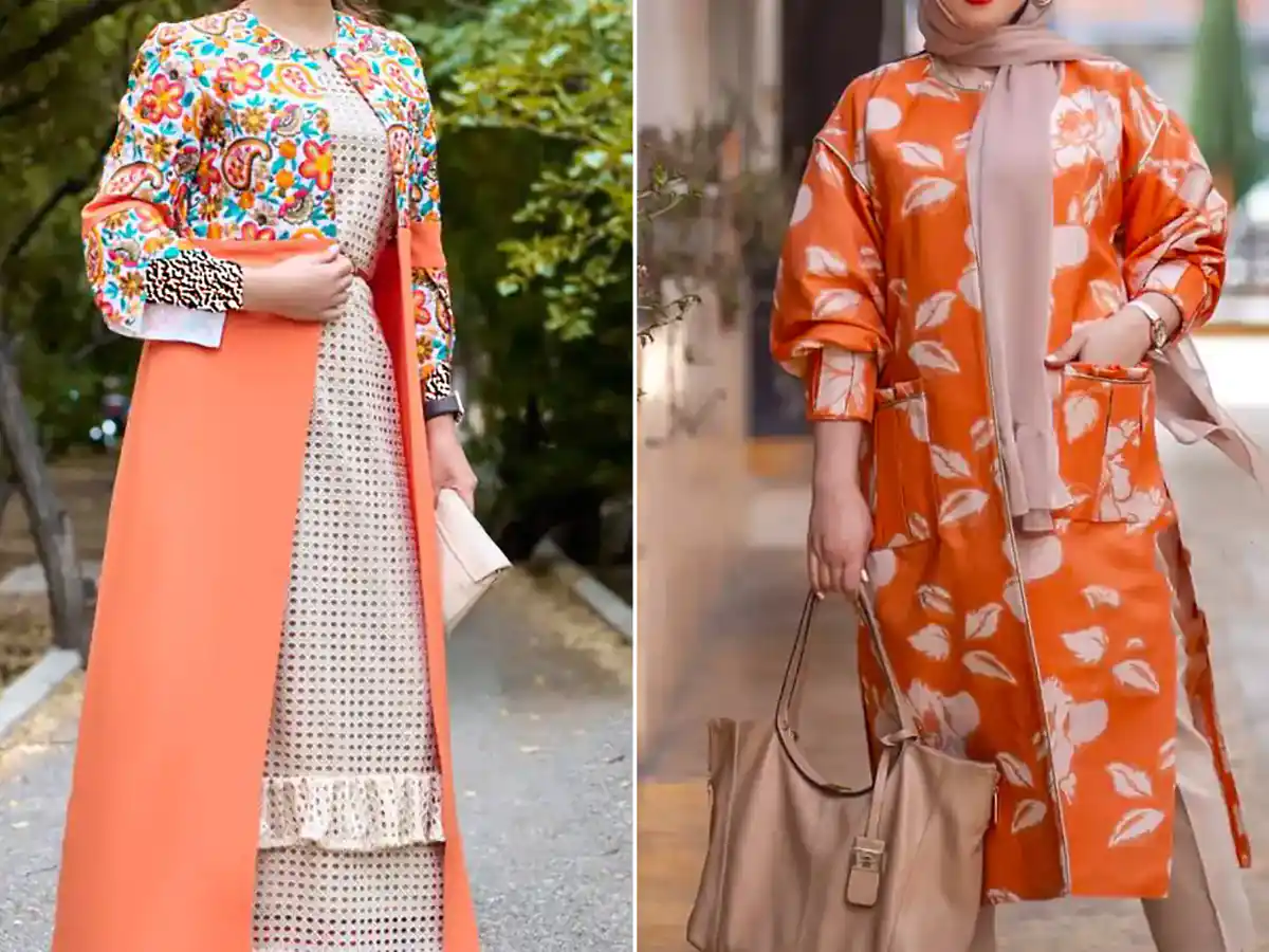 مانتو طرحدار شیک تابستانی