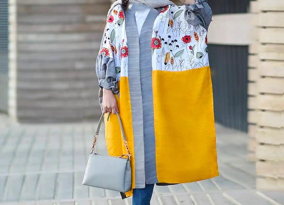 مانتو طرحدار شیک تابستانی