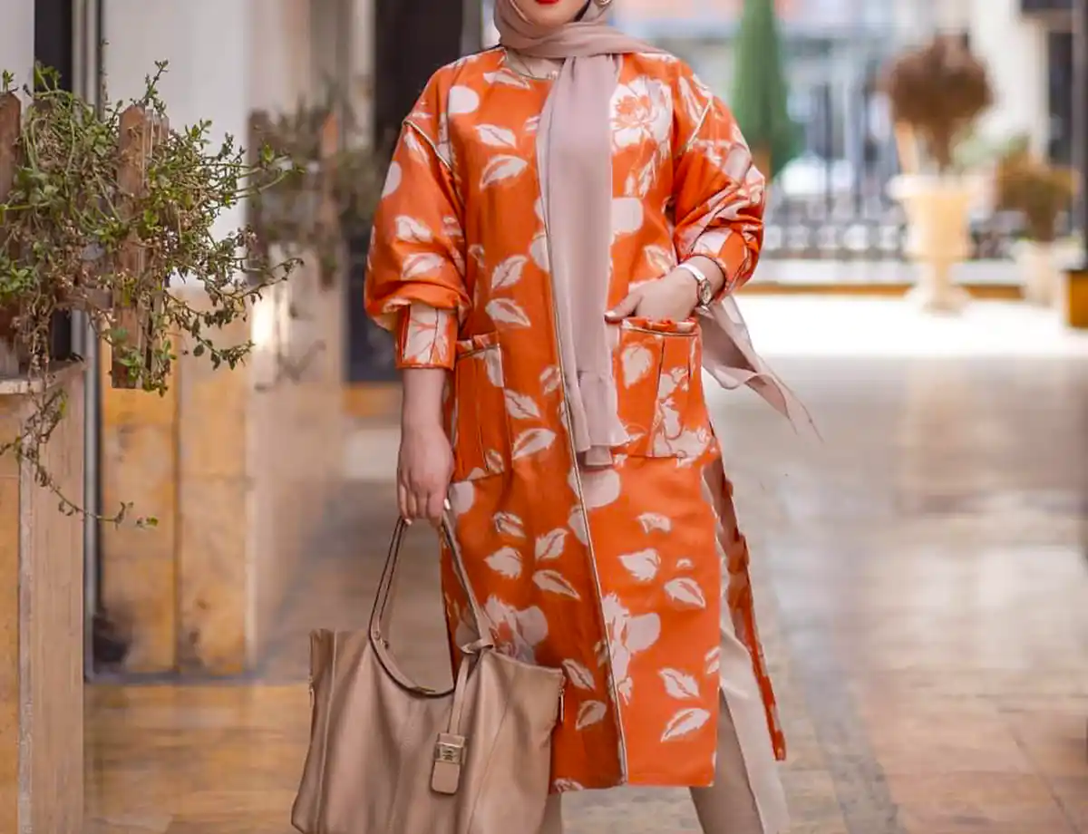 مانتو طرحدار شیک تابستانی