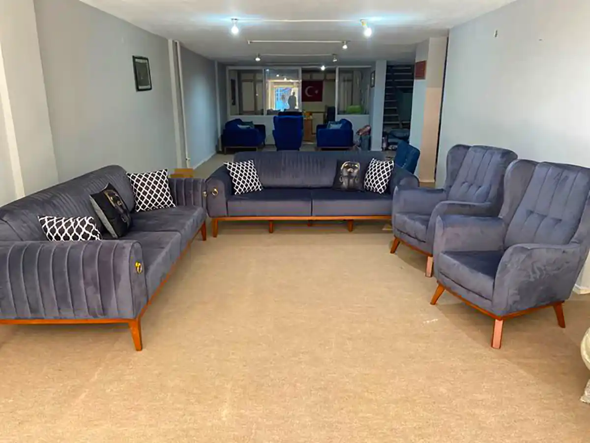 مبلمان راحتی طوسی شیک