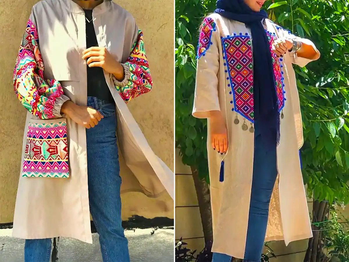 مدل مانتو بلند سنتی