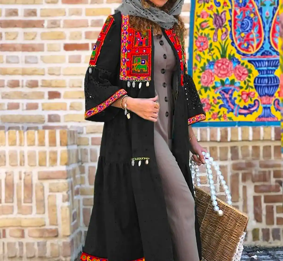مدل مانتو بلند سنتی