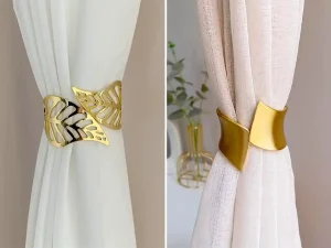 نگهدارنده پرده طلایی شیک