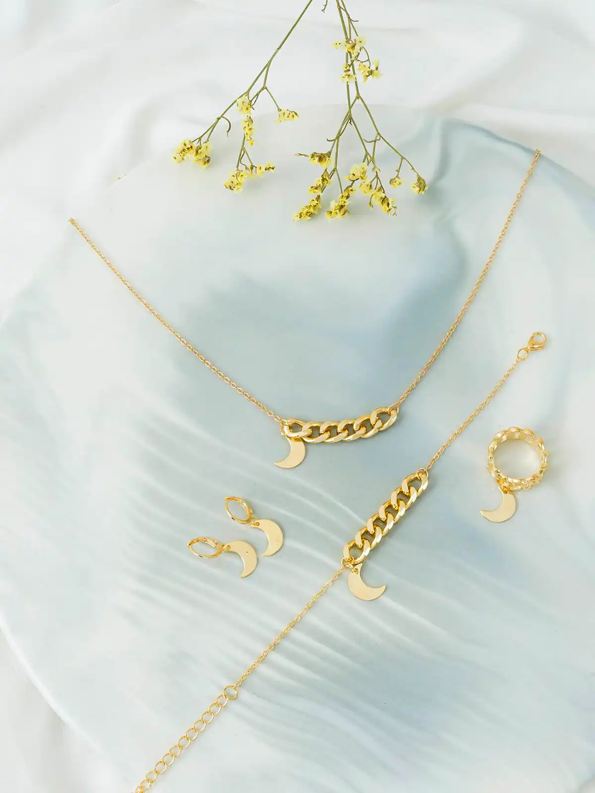 نیم ست طلا زیبا دخترانه