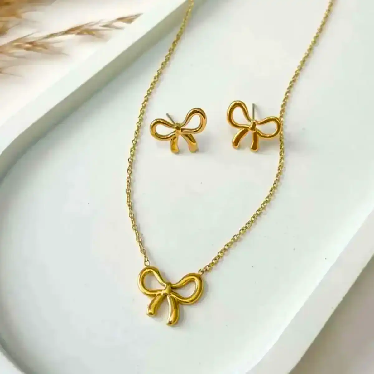 نیم ست طلا زیبا دخترانه