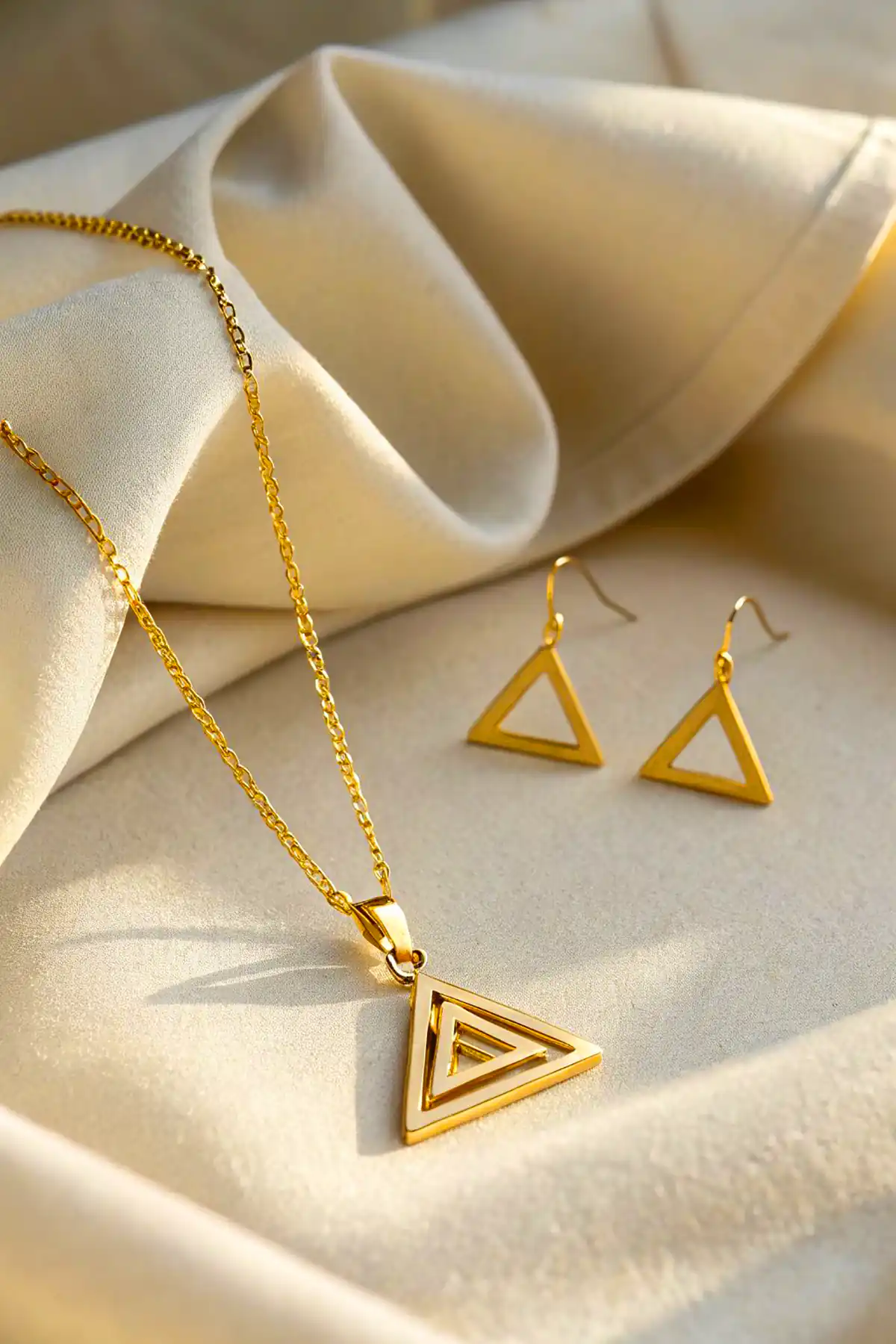 نیم ست طلا زیبا دخترانه