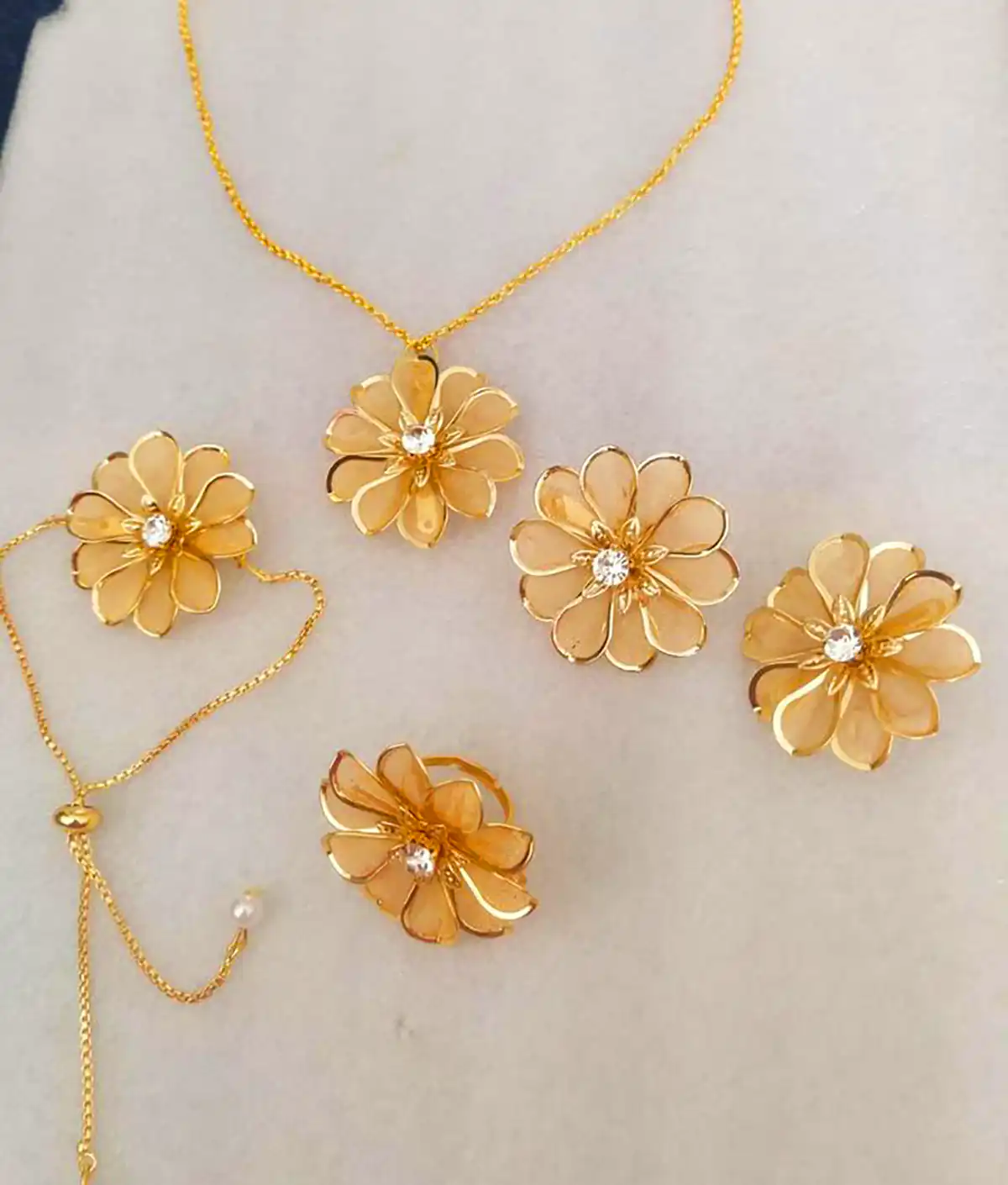 نیم ست طلا زیبا دخترانه