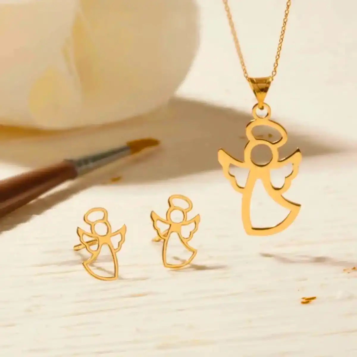 نیم ست طلا زیبا دخترانه