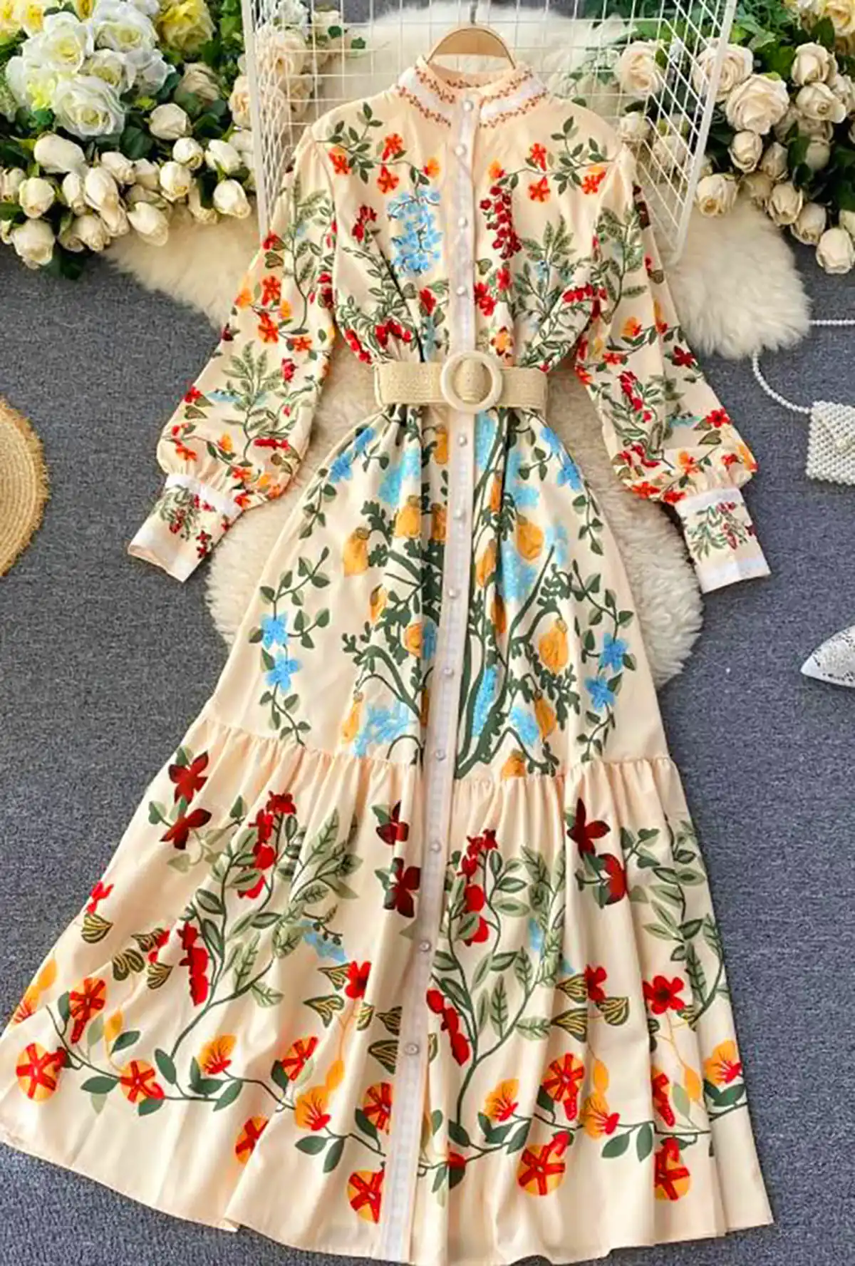 پیراهن دامن کلوش زنانه جدید