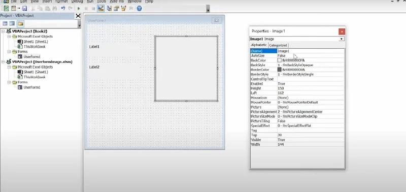 باز کردن منوی Properties
