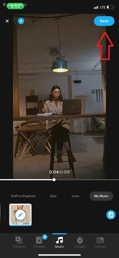 طریقه اضافه کردن آهنگ به ویدیو با اپ quick